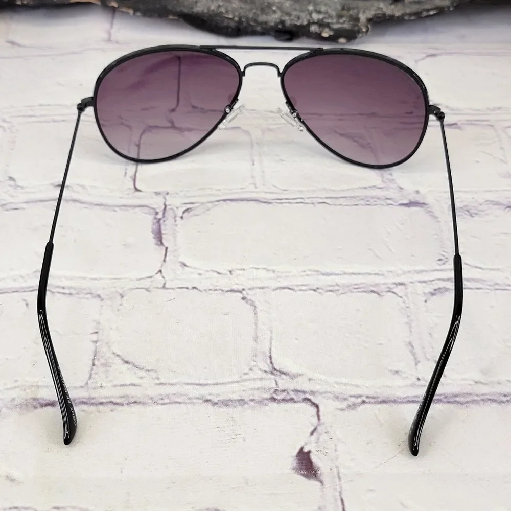 NIB Diff Cruz Black Grey Gradient Sunglasses FK-BKGG-6